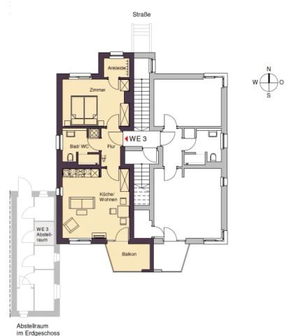 ACHTUNG ZWEITBEZUG! INTELLIGENT GEPLANTE 2 - ZIMMERWOHNUNG AN DEN PÜTTBERGEN - Foto 5