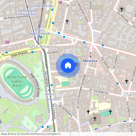 Via Tommaso da Cazzaniga, Milan, Lombardy 20121