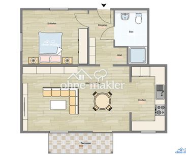 2 Zimmer Erstbezug ca. 60 qm² barrierefrei Terrasse modern - Foto 1