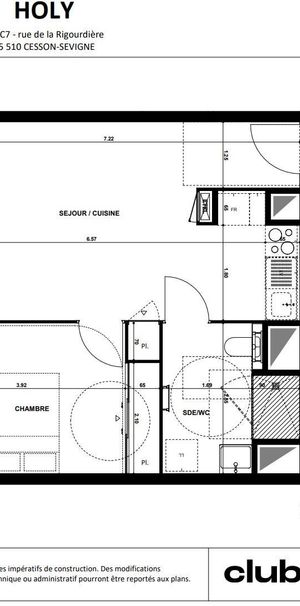 Location Appartement 2 pièces 45m² CESSON SEVIGNE 35510 - Photo 2