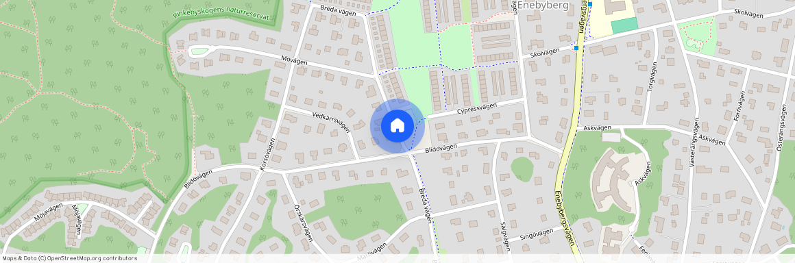 Bredavägen, Enebyberg