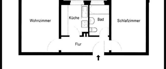 Zwischenmiete schöne gepflegte 2 Zimmer Wohnung zentral in Münste - Photo 1