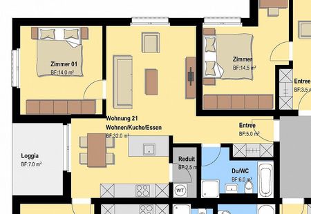 3.5 Zimmerwohnung in Marbach SG - Foto 3