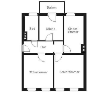 Moderne 3-Zimmer-Wohnung mit Balkon - Photo 3