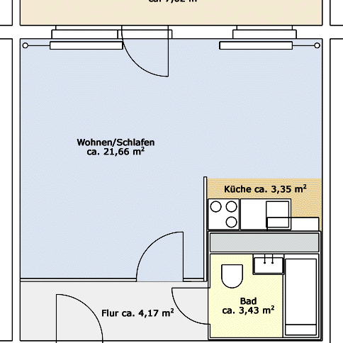 2-Raum-Wohnung in Chemnitz Morgenleite - Photo 1