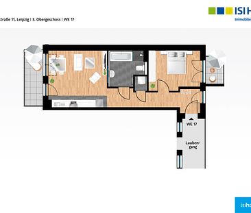 Charmante 2-Raumwohnung mit zwei Balkonen zum Erstbezug - WE17 - Foto 2