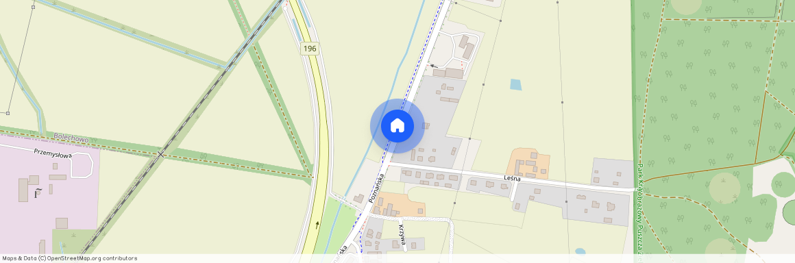 ul. Poznańska, Bolechowo, Czerwonak, poznański, wielkopolskie