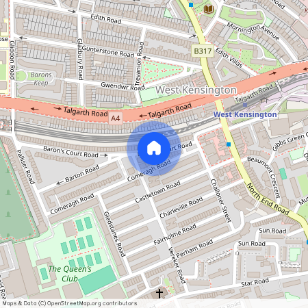 Barons Court Road, Barons Court, London, W14