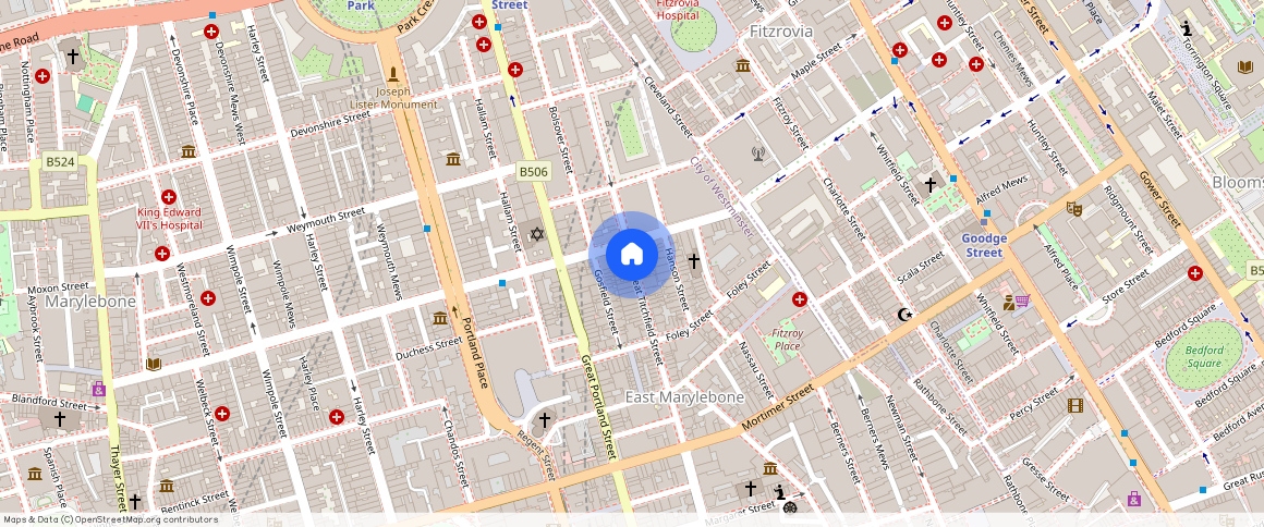 Great Titchfield Street, Fitzrovia, W1W, London