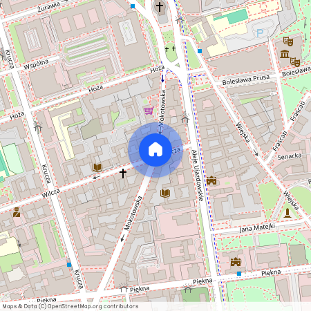 ul. Mokotowska/Wilcza, Śródmieście Południowe, Śródmieście, Warszawa, mazowieckie