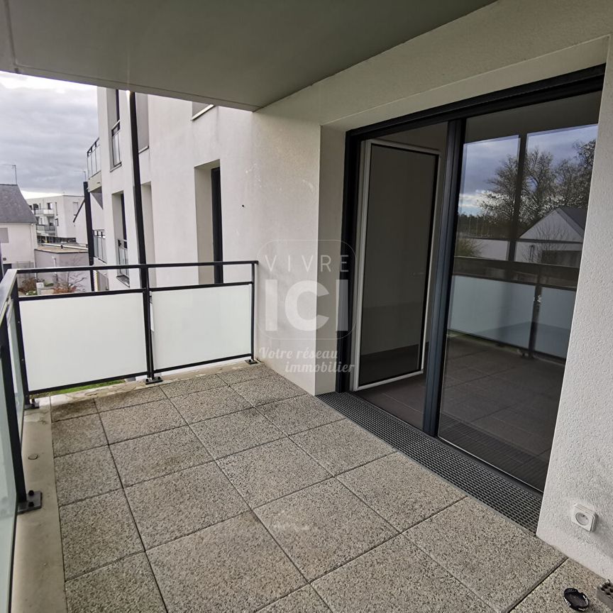 Appartement T2 de 43.13 m² avec balcon + stationnement - Centre ville TREILLIERES - Photo 1