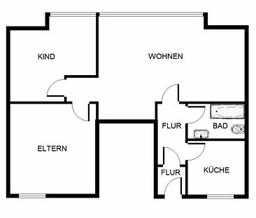 Schöner Wohnen: interessante 2,5-Zimmer-Wohnung mit Ausblick - Foto 1