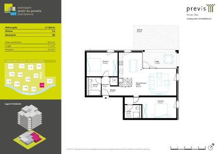 Appartement de 3,5 pièces au rez-de-chaussée avec coin salon dans le jardin - Photo 2