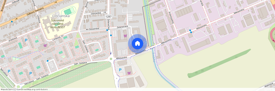 Ulica Mikovíniho, Trnava, okres Trnava