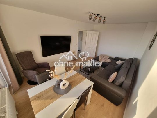 Möblierte, schön geschnittene 2-Zimmer-Wohnung mit Loggia, EBK & TG-Stellplatz am Appelhofweiher - Photo 1
