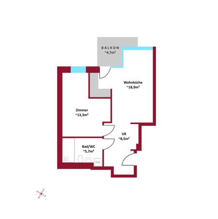 ERSTBEZUG. ERSTKLASSIG. Außenflächen mit direktem Blick auf den Kahlenberg | vollausgestattete Küchen | Fußbodenheizung und Fußbodenkühlung - Foto 4