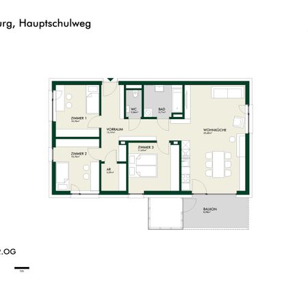 ERSTBEZUG - 4-Zimmer-Wohnung mit Balkon in Steiermarks kulinarischer Genussregion - Foto 4