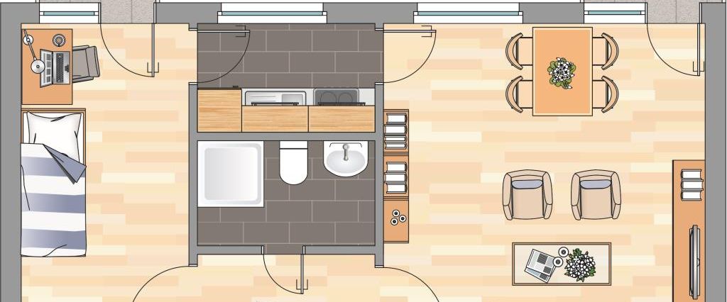 Demnächst frei! 2-Zimmer-Wohnung in Bremen - Foto 1