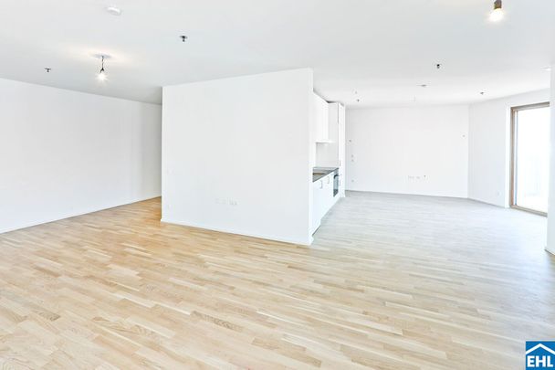 Sonnwendviertel: 1-Zimmer-Wohnung mit Balkon im 18. OG – Fitnessraum, Co-Working & Rooftop-Terrasse inklusive! - Photo 1