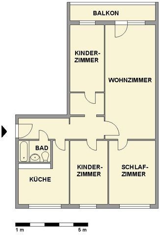 Bezugsfertige 4-Raum-Wohnung mit Balkon - Photo 3