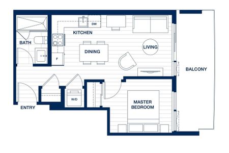 Georgetown. One Bedroom Condo on 23rd Floor - Photo 5