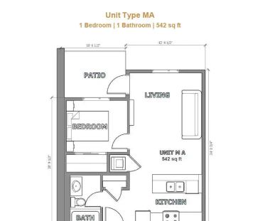 The Rivana — 1-Bedroom / 1-Bathroom - Photo 3