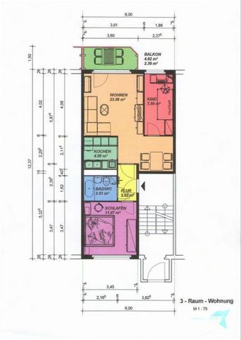 Gemütliche 3-Zimmer-Wohnung mit Balkon in ruhiger, grüner Lage - Photo 3