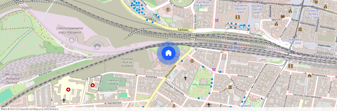 ul. Kamienna, Śródmieście, Katowice, śląskie