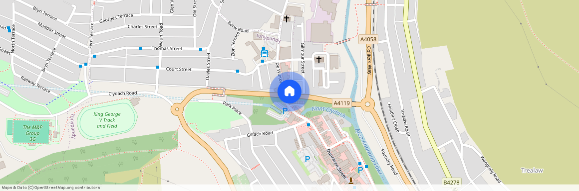 Brook Street, Williamstown, Tonypandy, RCT.