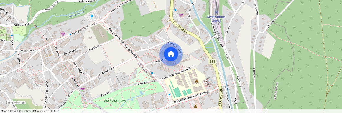 ul. Janusza Korczaka, Świeradów-Zdrój, lubański, dolnośląskie