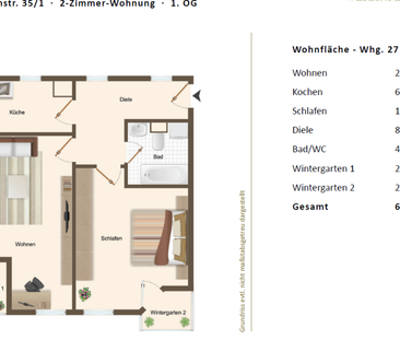 2 WG-Zimmer mit Wintergarten | Möbliert | Berufstätig | Böblingen - Photo 1