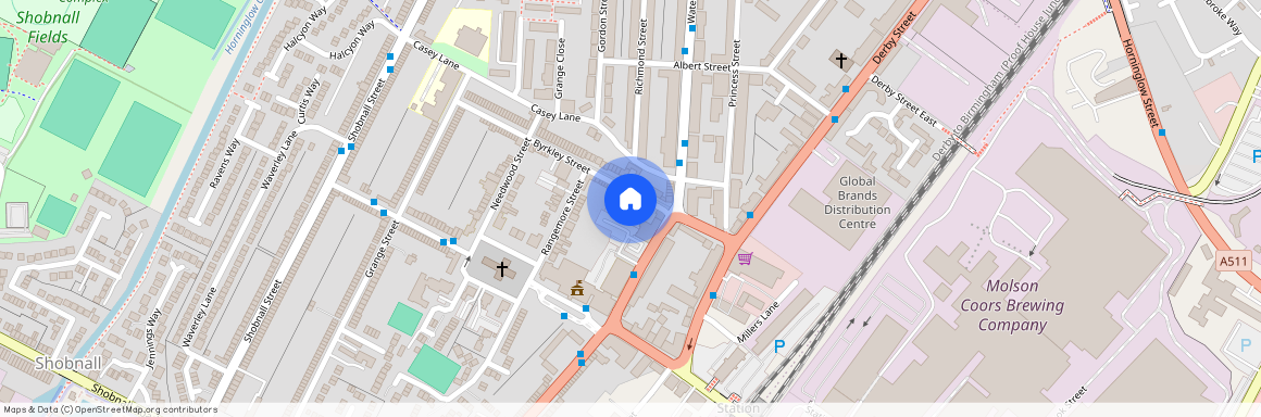 Byrkley Street, Burton-On-Trent, Staffordshire, DE14