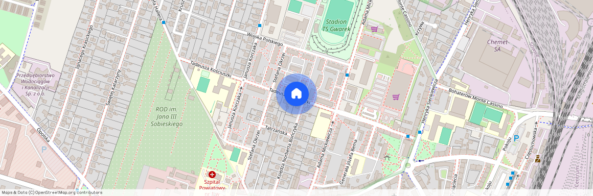 ul. Tadeusza Kościuszki, Tarnowskie Góry, tarnogórski, śląskie