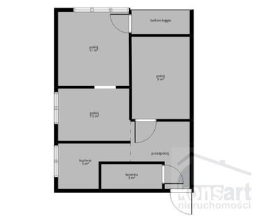 2 (3) pokoje wynajem Szczecin Drzetowo, balkon - Photo 4