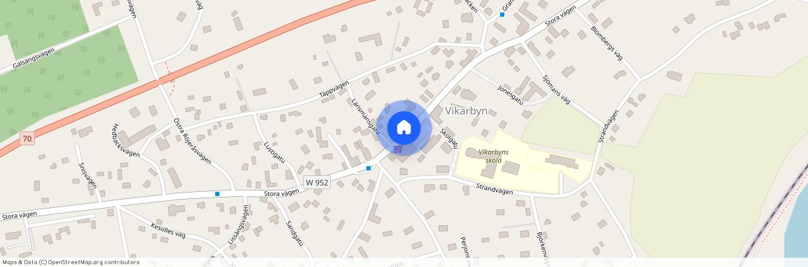 Stora Vägen, Vikarbyn