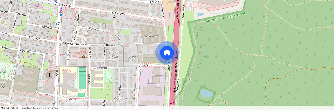 ul. Galaktyczna, Osowa, Gdańsk, pomorskie