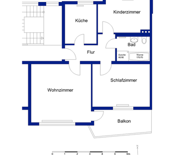 Moderne Wohnung in der Teichbreite mit Einbauküche - Foto 3