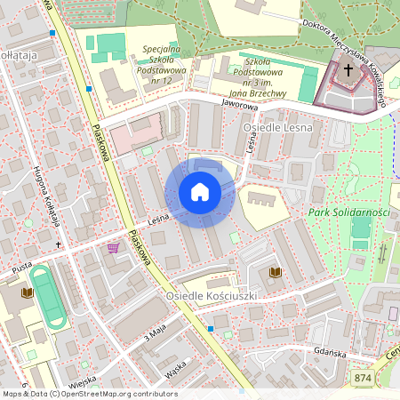 ul. Leśna, Puławy, puławski, lubelskie