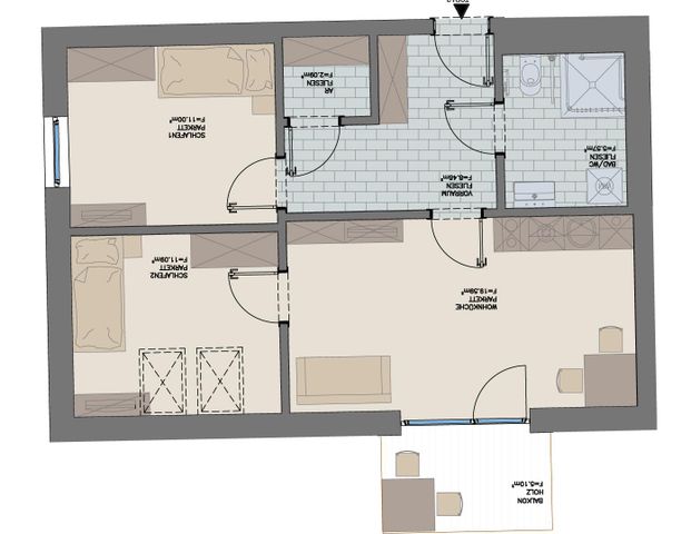 Gemütliche Wohnung im betreuten Wohnen - Foto 1