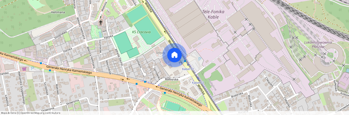 ul. Wielicka, Kabel, Podgórze, Kraków, małopolskie