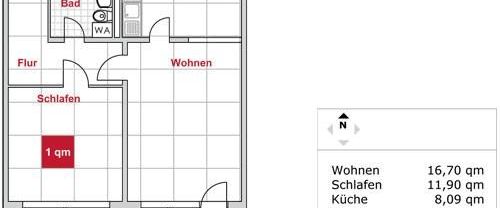 2 Zimmerwohnung mit Aufzug, Balkon und Bad mit Dusche! - Photo 1