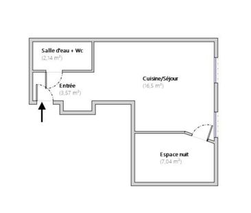 Appartement T1 Montreuil à louer - Photo 3