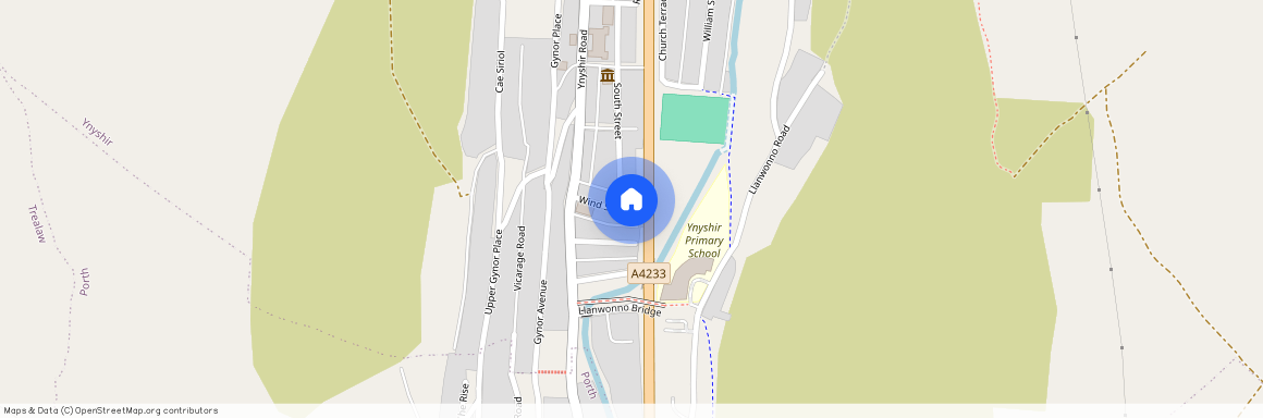 Wind Street, Ynyshir, Porth, Rhondda Cynon Taf, CF39