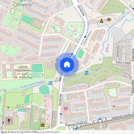 ul. Strzelców, Prądnik Czerwony, Prądnik Czerwony, Kraków, małopolskie