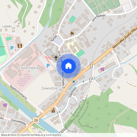 ul. Jana Pawła II, Mszana Dolna, limanowski, małopolskie