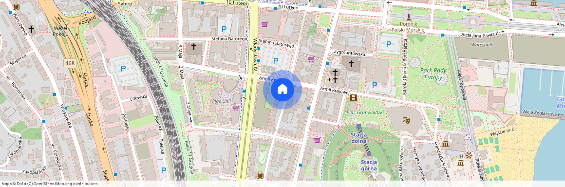 ul. Antoniego Abrahama, Śródmieście, Gdynia, pomorskie