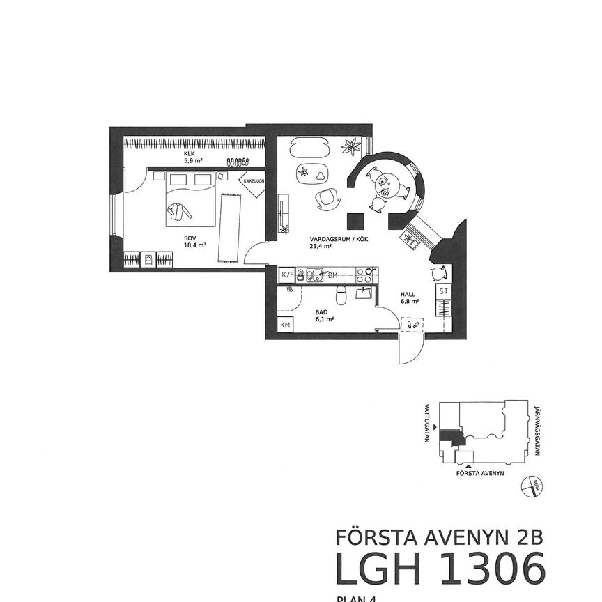 Första Avenyen 2 B - Foto 1