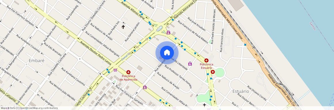 Rua Liberdade, Aparecida - Santos