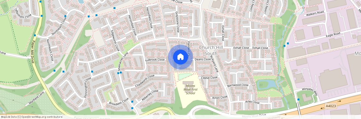 Flanders Close, Redditch, Worcestershire, B98