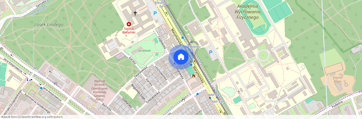 ul. Marymoncka, Stare Bielany, Bielany, Warszawa, mazowieckie